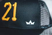#21 TRUCKER SNAP BACK CAP