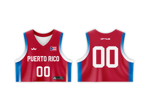 CUSTOM REPLICA PR AWAY CROP TOP JERSEY