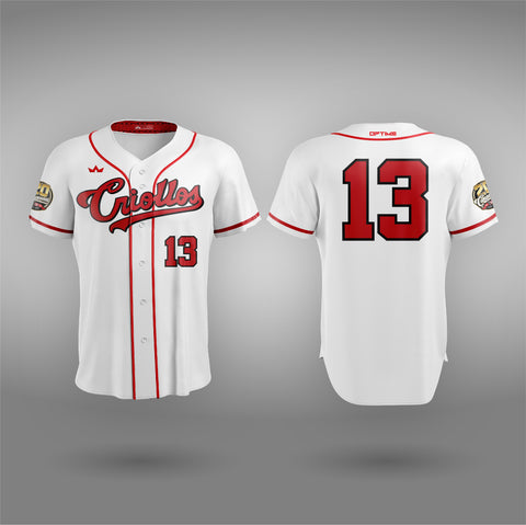 CRIOLLOS DE CAGUAS WHITE HOME REPLICA JERSEY